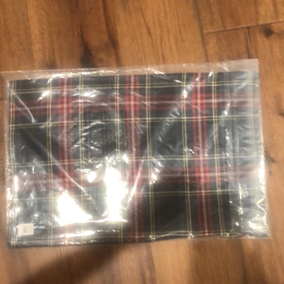 Tiger embroidered tartan pillow cover William Sonoma home - Picture 8 of 11